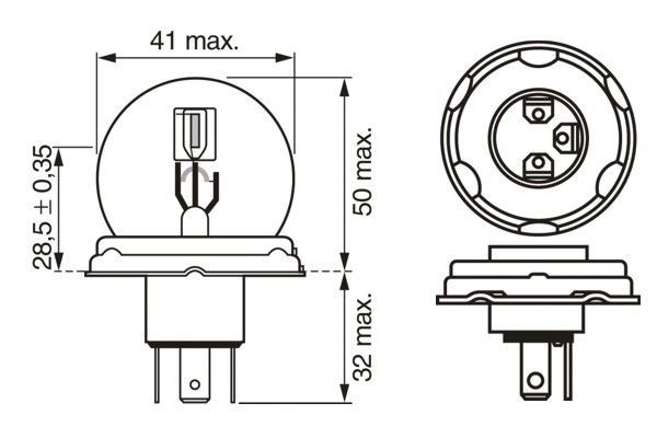 BOSCH 1 987 302 023 Glühlampe Pure Light