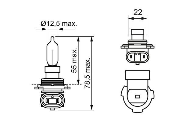 BOSCH 1 987 302 026 Glühlampe Pure Light WS