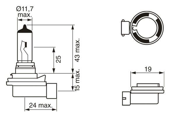 BOSCH 1 987 302 081 Glühlampe Pure Light WS