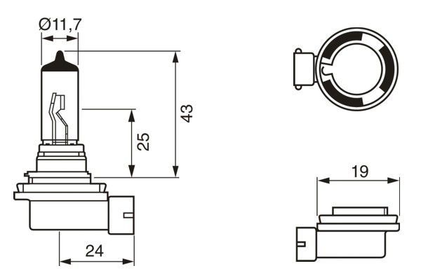 BOSCH 1 987 302 084 Glühlampe Pure Light WS