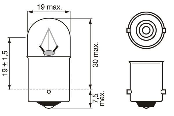 BOSCH 1 987 302 510 Glühlampe Trucklight