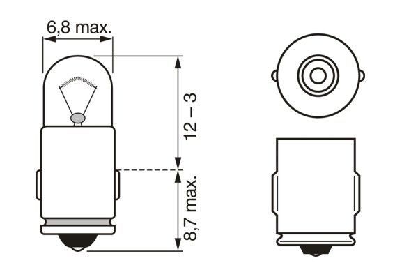 BOSCH 1 987 302 519 Glühlampe Trucklight