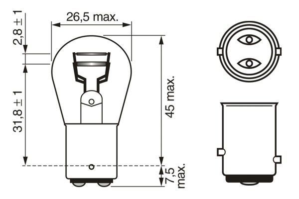 BOSCH 1 987 302 524 Glühlampe Trucklight