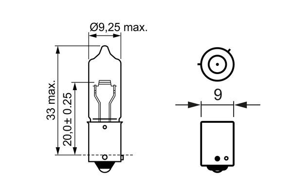 BOSCH 1 987 302 533 Glühlampe Trucklight