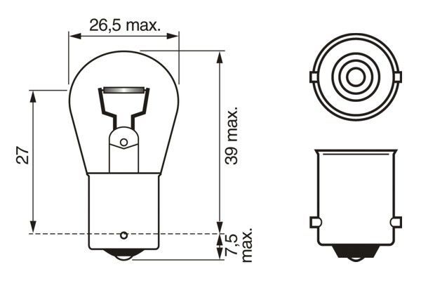 BOSCH 1 987 302 523 Glühlampe Trucklight