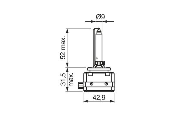 BOSCH 1 987 302 905 Glühlampe Xenon HID