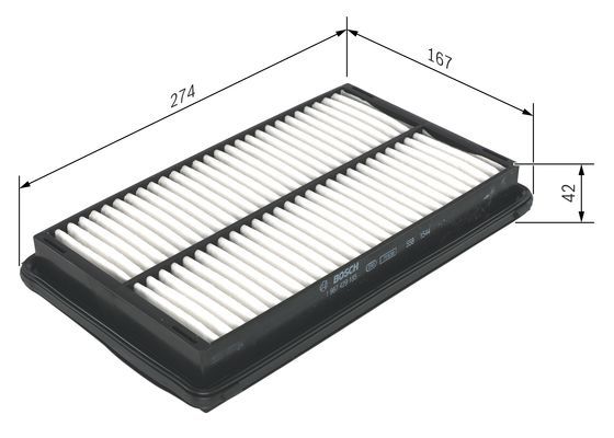 BOSCH 1 987 429 185 Luftfilter