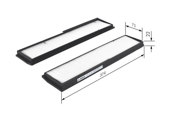 BOSCH 1 987 432 051 Filter Innenraumluft