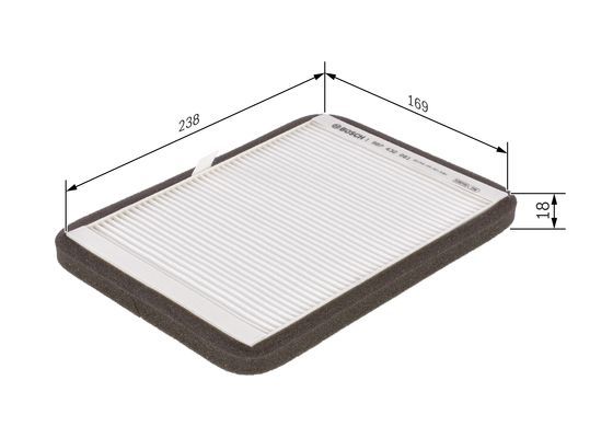 BOSCH 1 987 432 061 Filter Innenraumluft