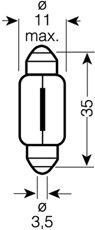 OSRAM 6418ULT-02B Glühbirnen Einstiegleuchte ULTRA LIFE 5W