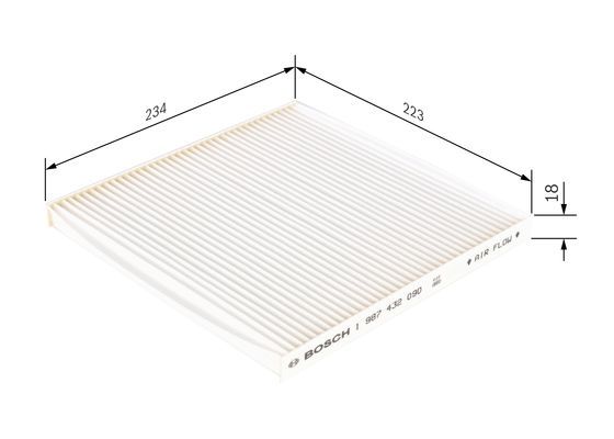 BOSCH 1 987 432 090 Filter Innenraumluft