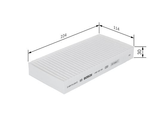 BOSCH 1 987 432 184 Filter Innenraumluft