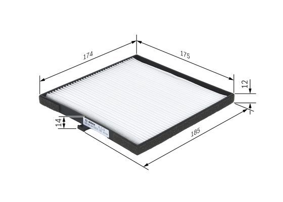 BOSCH 1 987 432 164 Filter Innenraumluft