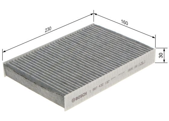 BOSCH 1 987 432 197 Filter Innenraumluft