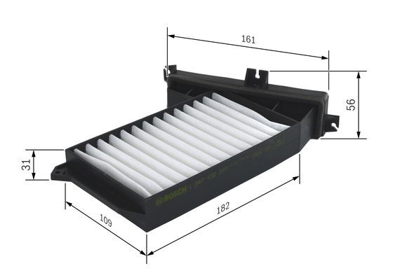 BOSCH 1 987 432 207 Filter Innenraumluft