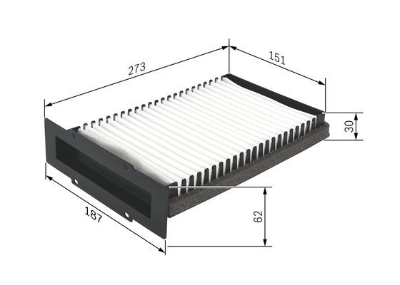 BOSCH 1 987 432 210 Filter Innenraumluft