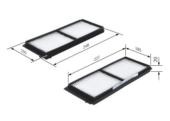 BOSCH 1 987 432 275 Filter Innenraumluft