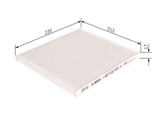 BOSCH 1 987 432 254 Filter Innenraumluft