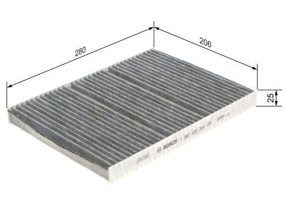 BOSCH 1 987 432 300 Filter Innenraumluft