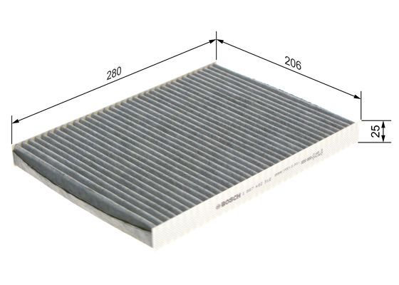 BOSCH 1 987 432 312 Filter Innenraumluft