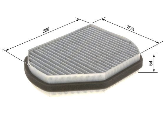 BOSCH 1 987 432 301 Filter Innenraumluft