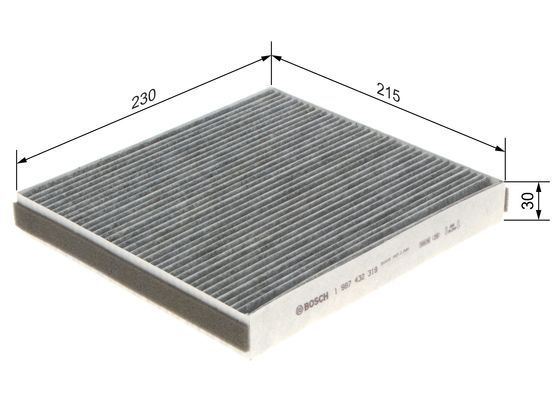 BOSCH 1 987 432 319 Filter Innenraumluft