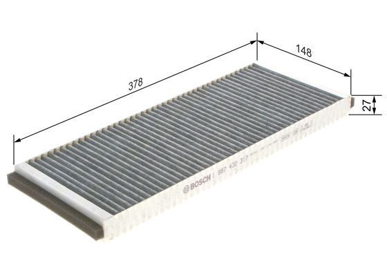 BOSCH 1 987 432 317 Filter Innenraumluft