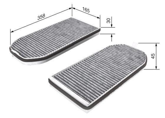 BOSCH 1 987 432 362 Filter Innenraumluft