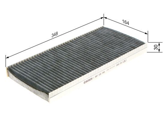 BOSCH 1 987 432 345 Filter Innenraumluft