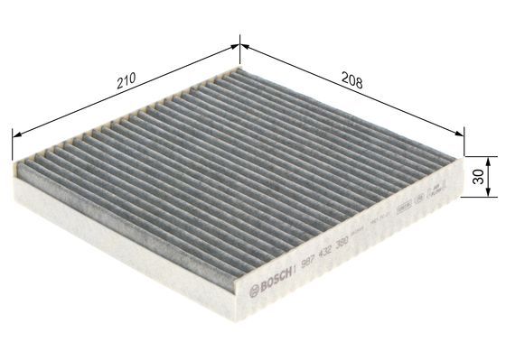 BOSCH 1 987 432 380 Filter Innenraumluft