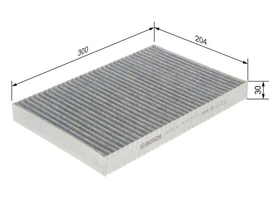 BOSCH 1 987 432 371 Filter Innenraumluft