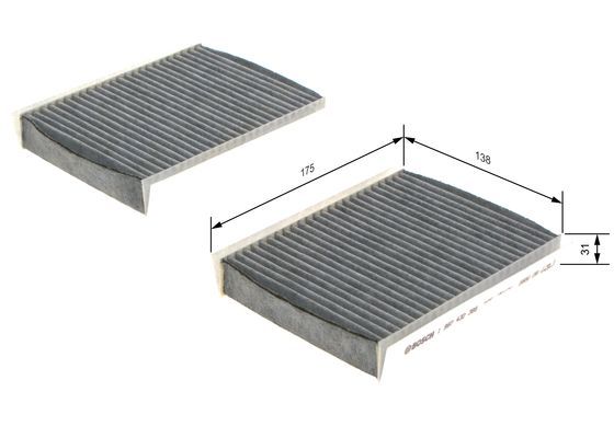 BOSCH 1 987 432 386 Filter Innenraumluft