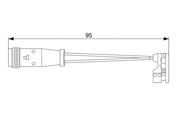 BOSCH 1 987 473 006 Warnkontakt Bremsbelagverschleiß