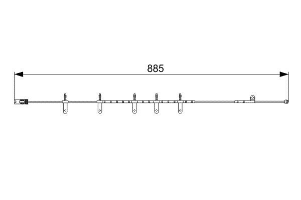 BOSCH 1 987 473 015 Warnkontakt Bremsbelagverschleiß