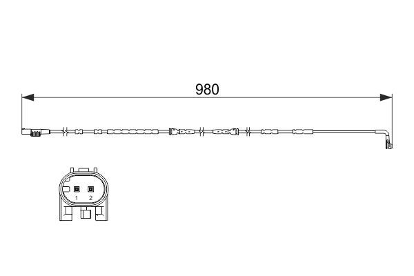 BOSCH 1 987 473 502 Warnkontakt Bremsbelagverschleiß