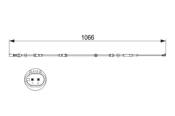 BOSCH 1 987 473 501 Warnkontakt Bremsbelagverschleiß