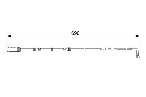 BOSCH 1 987 473 052 Warnkontakt Bremsbelagverschleiß