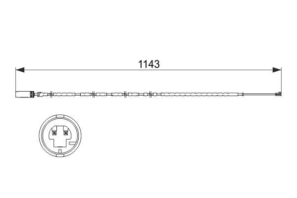 BOSCH 1 987 473 517 Warnkontakt Bremsbelagverschleiß