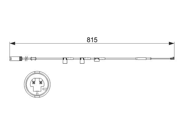 BOSCH 1 987 473 524 Warnkontakt Bremsbelagverschleiß