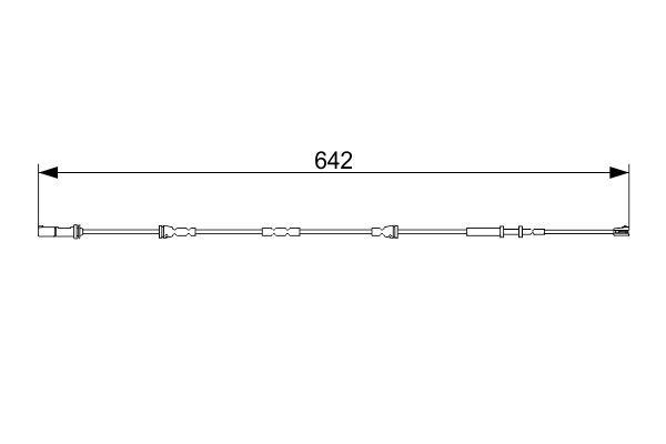 BOSCH 1 987 473 544 Warnkontakt Bremsbelagverschleiß