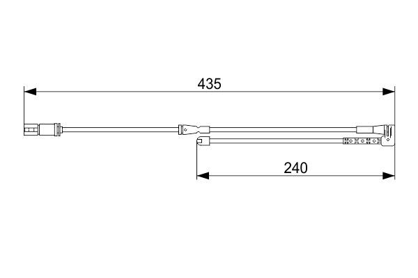 BOSCH 1 987 473 543 Warnkontakt Bremsbelagverschleiß