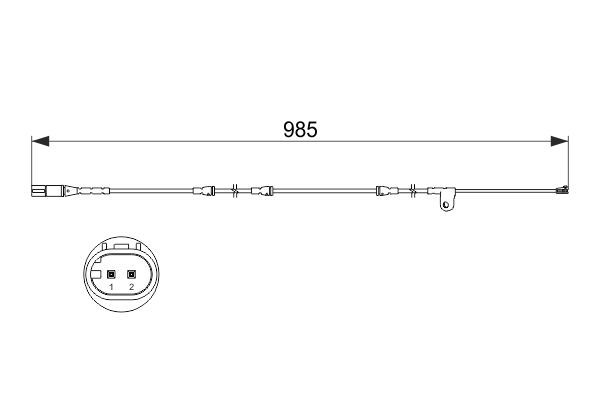 BOSCH 1 987 473 520 Warnkontakt Bremsbelagverschleiß