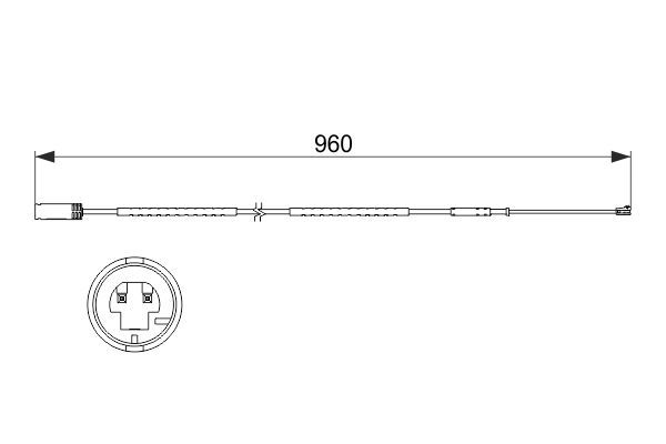 BOSCH 1 987 473 523 Warnkontakt Bremsbelagverschleiß