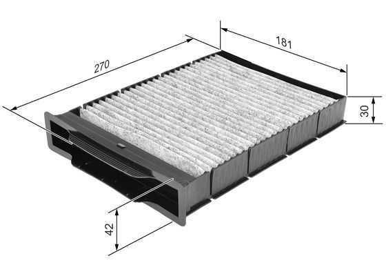 BOSCH 1 987 432 393 Filter Innenraumluft