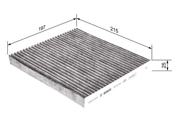 BOSCH 1 987 432 392 Filter Innenraumluft