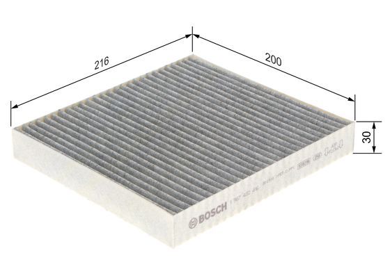 BOSCH 1 987 432 416 Filter Innenraumluft