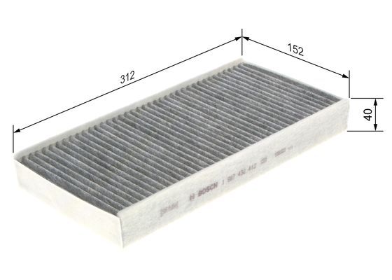 BOSCH 1 987 432 412 Filter Innenraumluft