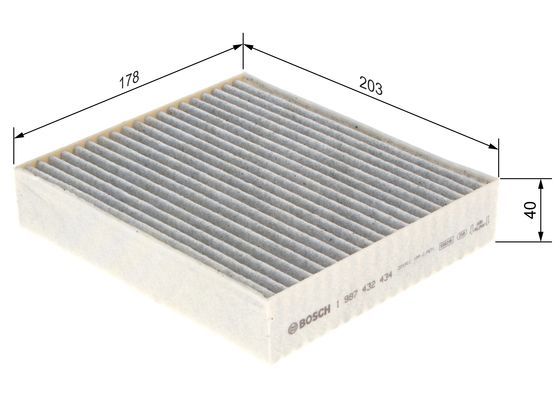 BOSCH 1 987 432 434 Filter Innenraumluft