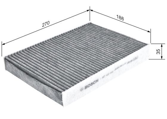 BOSCH 1 987 432 549 Filter Innenraumluft