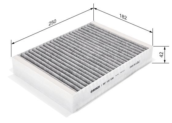 BOSCH 1 987 432 536 Filter Innenraumluft